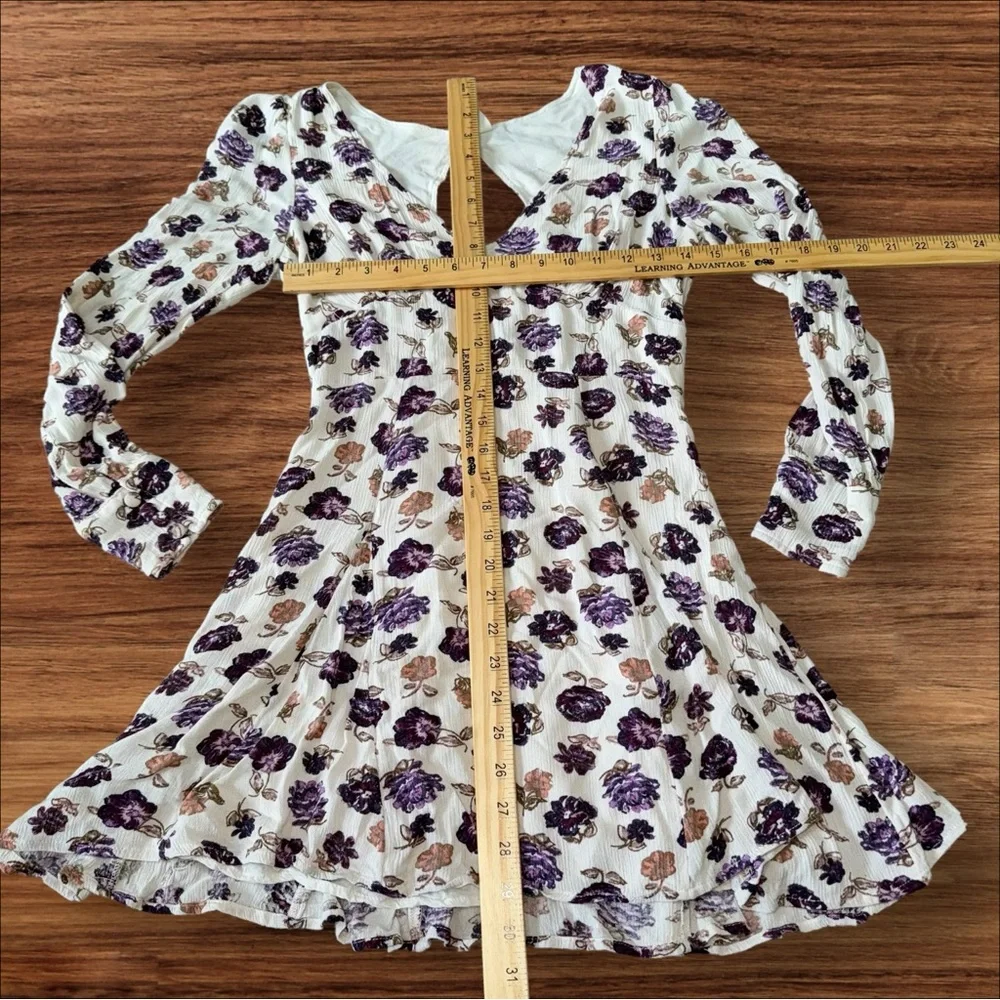 EUC Free People About A Girl Fit And Flare Dress size 0 MSRP: $128 FLORAL SPRING